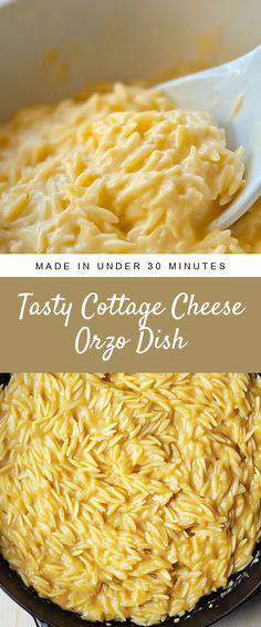 Image for Tasty Cottage Cheese Orzo Dish Casseroles Using Cottage Cheese, Side Dishes With Cottage Cheese, Corn Cottage Cheese, Cottage Cheese Gnocchi, Cottage Cheese Soup Recipes, Cottage Cheese Casserole Recipes, Cottage Cheese Cheese Sauce, Cottage Cheese Soup, Cooking With Cottage Cheese