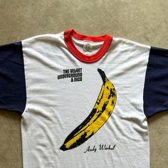 @madcapmysteries on Instagram: "SOLD 70s The Velvet Underground and Nico “Banana” tricolor shirt Measures Approx 19x25 (tagged L) fits a modern day small/medium Dm for inquiries :) . . #thrift #vintage #vintageforsale #foundongrailed #grailed #80s #bandtee #vintagetee #70s #vintagedenim #60s #hippy #vintagesweatshirt #vintagelevis #vintageclothingforsale #1960s #mod #1970s #vintagetees #vintageclothesforsale #hiddenny #hippy #rocknroll #woodstock #highsnobiety #1960sfashion #1970sfashion # 1970s T Shirts, Velvet Underground Shirt, The Velvet Underground Shirt, 70s Graphic Tees, 70s Shirts For Women, Vintage T Shirts 70s, Vintage Tshirts 70s, Nico Velvet Underground, 1970s Tshirt