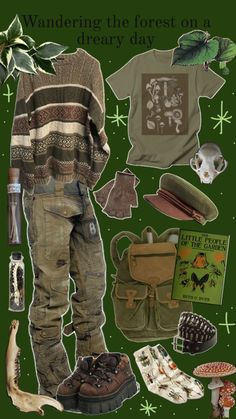 The Forest Aesthetic, Forestcore Outfit, Forest Aesthetic Outfit, John Gallagher Jr, Forest Clothes, Grunge Fits