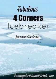 an icebreaker with the words fabulous 4 corners for women's rereacts