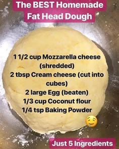 We are not lovers of Almond Flour so I found this recipe but added the Baking Powder for rise 😍🤗 It’s delicious!!! Added it to my posts in… Fat Head Dough, Fathead Dough, Coconut Flour Recipes, Fat Head, Cauliflower Crust, Low Carb Diets, Low Carb Eating, Keto Cooking, Low Carb Bread