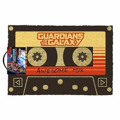 an old school cassette with the title'awesome mix '