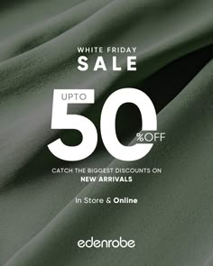 the white friday sale is up to 50 % off