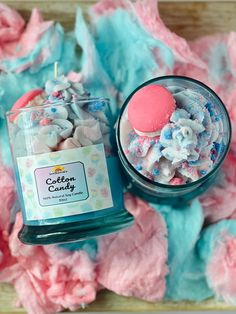 Candle Gifts Ideas, Cotton Candy Dessert, Whipped Candle, Candle Food, Candle Luxury, Candy Candle, Candle Gifts