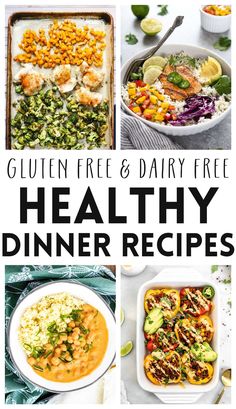 healthy dinner recipes that are gluten free and dairy free