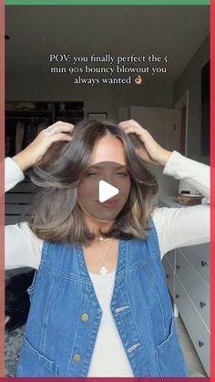 Blonde With Easy Grow Out, Mid Length Hair With Layers Blowout, Smooth Blowout Medium Hair, Blowout Brush Hairstyles, Lob Haircut Blowout, Bouncy Blow Dry Shoulder Length Hair, How To Blowout Medium Length Hair, Shoulder Length Voluminous Hair, Best Mom Hairstyles