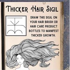 Thicker Healthier Hair, Beauty Spells, Good Luck Spells, Easy Spells, Luck Spells, Wiccan Magic, Promote Hair Growth, Witch Spirituality, Magic Spell Book