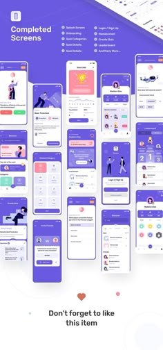 Queezy - Quiz App UI Kit Queezy App UI Kit for Trivia App, Education App, Games and More. Quiz Mobile App Design, Gamification Education, Trivia App, Ux Kits, Education Games