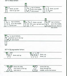 the alphabet worksheet is shown with letters and numbers