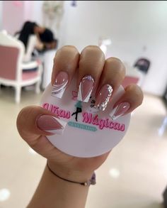 Pedicure Tradicional, Nail Polish Crafts, Special Nails, Cute Toe Nails, Girly Acrylic Nails, French Tip Acrylic Nails, Acrylic Nails Coffin Pink