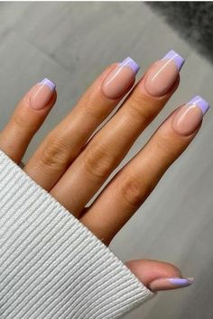 Nails Colored Tips French, French Tip Colour Acrylic Nails, Coloured Nails With French Tips, Short Colour Tip Nails, Acrylic Coloured Tips, French Manicure Vacation Nails, Nails Acrylic Colored Tips, Coloured Tip Acrylic Nails, Colored French Square Nails