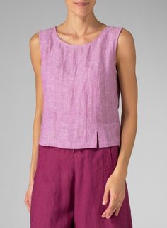 Gorgeous linen tank Classic Scoop Neck Tank Top For Spring, Elegant Cotton Tank Top For Layering, Classic Cotton Sleeveless Tank Top, Classic Fitted Sleeveless Camisole, Solid Color Sleeveless Top For Layering, Classic Vest Top For Layering, Solid Color Linen Sleeveless Tank Top, Solid Linen Sleeveless Tank Top, Sleeveless Linen Tank Top