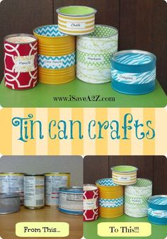 tin can crafts with the title from this to this