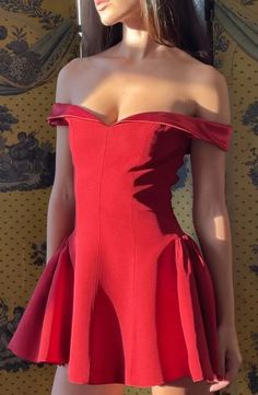 Red Evening Dress Short, Red Valentines Day Dress, Evening Dresses Short Parties, Dress Short Party, Evening Dress Short, Satin Sleeves, Grad Dresses Short, Elegant Red Dress, Satin Design