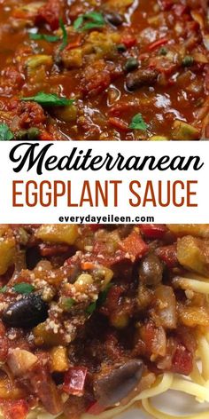 this mediterranean eggplant sauce is an easy and delicious side dish