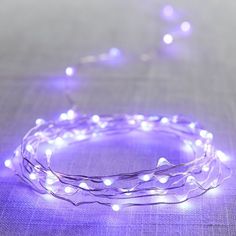 a string of lights that are on top of a table