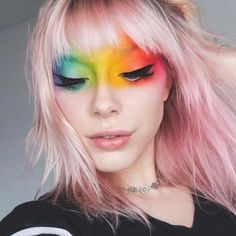 Rainbow Eye Makeup, Fantasy Make-up, Halloween Make-up Looks, Makeup 2018, Braut Make-up, Popsugar Beauty