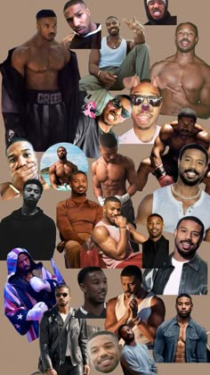 a collage of black men with different facial expressions