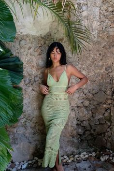 Embrace The Sun In Our Unique Luana Dress, Exposing All The Wonders Of A Sheer Silhouette. Adorn Your Curves In This Floor-Length Garment, Complete With Intricately Crocheted Motifs. A Low-Dipped Back Further Accentuates The Look, Available In The Shade Of Lime Or Off-White. Maxi Fishnet Sleeveless Slip Maxi Dress Hand-crocheted ADVANTAGES OF YARN: very soft, not prickly; hypoallergenic; eco-friendly; has healing properties; keeps its shape well; wear-resistant; retains heat well COLORS: You can choose any color mix of your choice. (Please note that light effects, monitor brightness, contrast, etc. may cause a slight color difference) SIZE: If you have any questions about what size to choose please contact me and I will gladly guide you to choose the correct size. INSTRUCTIONS: Hand wash ( Green Fitted One-piece Dress, Green V-neck Crochet Dress For Summer, Fitted Sleeveless Sundress For Beach Cover-up, Fitted Green Beach Midi Dress, One-piece Dress For Spring Beach Party, Spring One-piece Dress For Beach Party, Spring Beach Party One-piece Dress, Chic Green Crochet Summer Dress, Chic Crochet Sleeveless Dress For Vacation