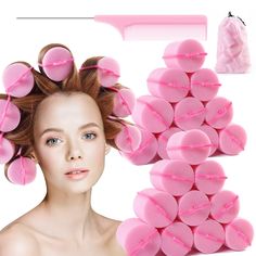 PRICES MAY VARY. ❤Super jumbo sizes:Diameter 2 inch,large Foam rollers are great for straight styles, especially when you’re want to get a fluffy curly hair.There are 24 Pieces sponge hair rollers in the package ,it had enough hair rollers for your whole head.Even for thick and very long hair or short hair. ❤Bouncy curls:You can create loose curls with a nice bounce or to create face framing waves and a dimensional do,Great for sexy curly hair looks! Leaves you hair curly for day’s! ❤Heatless:Th Layered Bob Straight Hair, Hair Roller Clips, Bob Straight Hair, Diy Hair Curlers, Sponge Hair Rollers, Foam Rollers Hair, Rollers Hair, Hot Rollers Hair, Curling Hair