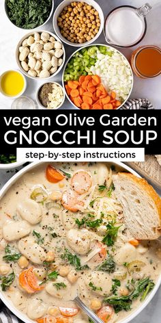 creamy vegan chickpea potato gnocchi soup is an easy and delicious dinner