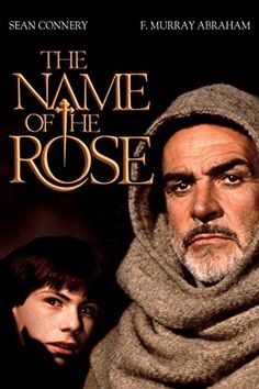 the name of the rose movie poster with an older man and woman in scarfs