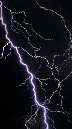 lightning strikes in the night sky over a city at night with no flash or lightening