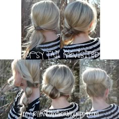 easy hairstyles Topsy Tail Hairstyles Tutorials, Topsy Tail Hairstyles, Tail Hairstyles, Topsy Tail, Hairstyles Tutorials, Great Hairstyles, Penteado Cabelo Curto