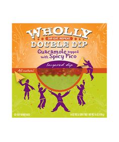 wholly doucee dip guacamole spread with spicy pico, 8oz