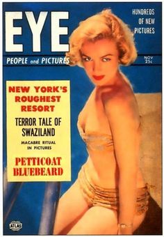 Eye Magazine, Young Marilyn Monroe, Gentlemen Prefer Blondes, Marilyn Monroe Photos, Famous Models, Vintage Magazines