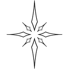 a black and white snowflake on a white background