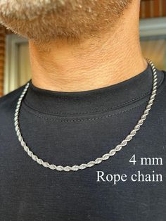 Elevate your style with our men's hypoallergenic stainless steel rope chain necklace. Crafted from high-quality stainless steel, this necklace combines durability and elegance, ensuring it withstands the test of time while maintaining its sleek appearance. How to Choose the Length of a Necklace Using a String Prepare a String and Ruler Take a String of the Desired Necklace Length Try It on in Front of a Mirror to See How the Necklace Will Look on Your Neck Unwind the String and Measure Its Length with a Ruler By following these steps, you can accurately choose a necklace length that will be both comfortable and stylish. Features: Material: Hypoallergenic Stainless Steel Design: Classic Rope Chain Durability: Resistant to tarnish, corrosion, and daily wear Comfort: Hypoallergenic properties Necklace Rope, Rope Chain Necklace, Men's Necklace, Stainless Steel Jewelry, Rope Chain, Necklace Length, Clothes Gift, Ruler, Chains Necklace