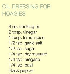 a recipe for cooking oil with ingredients labeled in the top and bottom words on it