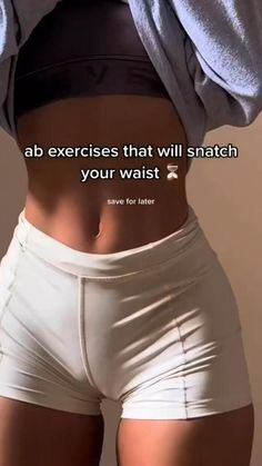 The Best Slim Waist Ab Routine Small Waist Workout, Modele Fitness, Abs Exercises, Summer Body Workouts, Resep Diet, Workout For Flat Stomach, Quick Workout Routine, Trening Fitness