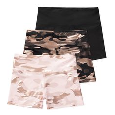 Amira Girls High Waist Dance Shorts (3-Pack) - Camo Waist Dance, Gymnastics Shorts, Girls Dancewear, Shorts And Top, Girls Gymnastics, Lucky Me, Dance Wear Ballet, Dance Shorts, Racerback Top