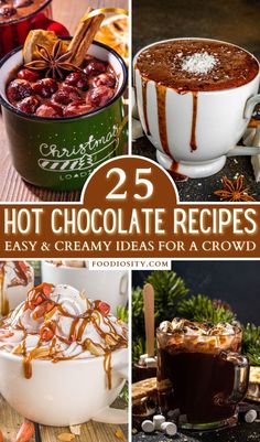 25 hot chocolate recipes that are easy and creamy