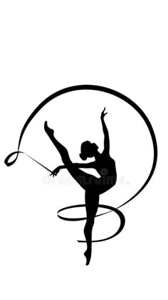 the silhouette of a woman doing aerial acrobatics on a hoop