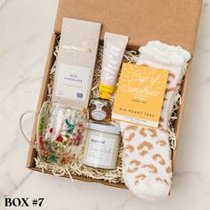 an open box with some items in it