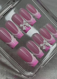 Includes a set of 10 custom handmade nails All nail sets include a FREE Application Kit (cuticle pusher, 100/180 grit nail file, glue)   If you need your press ons by a certain date, please contact me bacrylix@gmail.com or use the chat feature below. **a rush my order add-on must be purchased at checkout, please note a rush my order add-on is a option to rush processing of your order. This is not a shipping upgrade, shipping upgrades must be added at checkout **   While we do our best editing ph Acrylic Nails Press On, Friend Nails, Nail Organization, Handmade Nails, Business Nails, Things I Need To Buy, Nail Sets, Press Ons, Cuticle Pusher