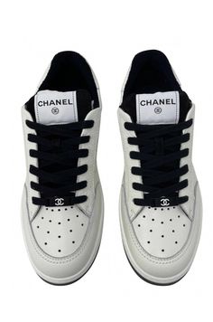 Brand New Chanel Black and White sneakers. Comes with box, dust bag and extra laces. Guaranteed Authentic! Chanel Skateboard, Chanel Black And White, Black And White Sneakers, Chanel Black, Chanel Shoes, White Sneakers, Fashion Inspiration, Calf Skin, White Black