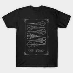 "Mr. Barber"T-ShirtStep up your barber game with our exclusive "Mr. Barber" T-shirt. Designed with intricate vintage scissors, this tee is perfect for barbers who take pride in their craft. Made from high-quality cotton, it ensures comfort and durability for those long hours at the shop. Whether you're cutting, styling, or just hanging out, this shirt is a stylish statement of your passion for barbering.Show off your barber pride with style. Order your "Mr. Barber" T-shirt today and make a bold Vintage Scissors, Barber Haircut, Beard Hair, Hair Coloring, Long Hours, Clothing Logo, Hair And Beard Styles, Cosmetology, V Neck T Shirt