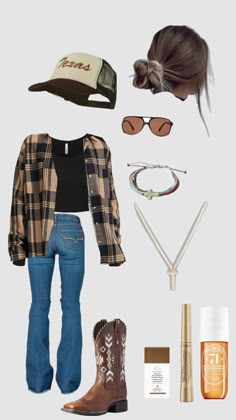 Outfit Ideas Country Girl, Country Outfits For Work, Dress And Country Boots Outfit, Country Basic Outfits, Country Life Outfits, Cute Southern Outfits Country Style, Country Outfit Layout, Country Vibe Outfits, Woman Country Outfits