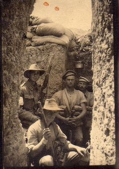 Australian soldiers in trenches at Gallipoli, 1915 via Flickr. Ww1 Trenches, Gallipoli Campaign, Ww1 History, Ww1 Soldiers, Australia History, Historia Universal, The Great, Remembrance Day