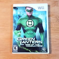 Wii Green Lantern Rise Of The Manhunters Pre-Played Game 🎮 Green Lantern, Games To Play, Lanterns, Baseball Cards, Green, Fictional Characters, Closet