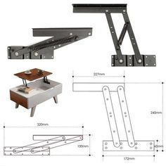 the drawing shows how to use an adjustable table