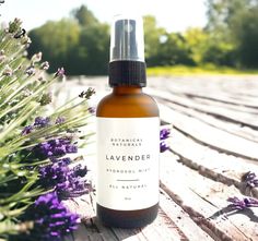 Lavender is most widely revered for it's calming and relaxing properties. Steam distilled from the lavender plant during the essential oil making process, lavender distillate is less intense, and can be used directly on the skin and other surfaces without further dilution. Lavender is a very versatile plant. In addition to it's relaxing effect, it can have a soothing and cleansing affect on minor scrapes and skin irritations.  You may even find it helpful as a body mist prior to an outdoor hike, Green Tea Face Wash, Lavender Hydrosol, Plant Lavender, Aromatherapy Spray, Cleansing Spray, Green Tea Face, Lavender Water, Oil Making, Distillation Process