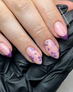 25 Dark Purple Nails That Add A Touch Of Glamour Purple Nails Inspo Short, Nails For A Dark Purple Dress, Prom Nails Dark Purple Dress, Nails To Go With Purple Prom Dress, Prom Nails Purple Dark, Dark Purple Nails Prom, Cute Dark Purple Nails, Cute Dip Nails Ideas Summer, Dip Nails Ideas Summer