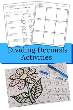 printable worksheet for dividing and dividing numbers with the word dividers on it