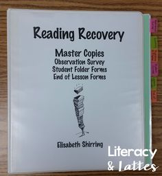 a book with the title reading recovery written on it