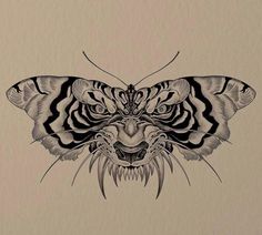 发 Tato Mandala, Tiger Tattoo Design, Tiger Tattoo, Black Ink Tattoos, Tattoo S, Dope Tattoos, Simplistic Tattoos, Tattoo Design Drawings